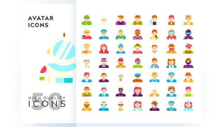 مجموعه آیکون های خطی و فلت رنگی با موضوعات مختلف   Icons Pack