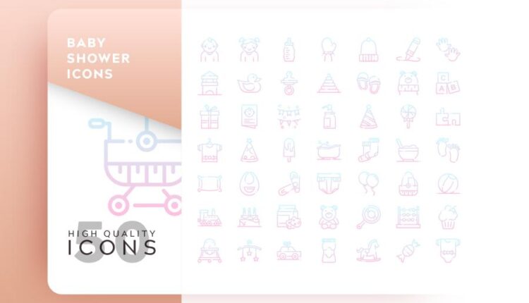 مجموعه آیکون های خطی و فلت رنگی با موضوعات مختلف   Icons Pack