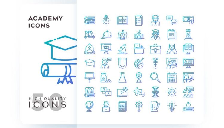 مجموعه آیکون های خطی و فلت رنگی با موضوعات مختلف   Icons Pack