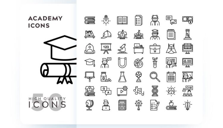 مجموعه آیکون های خطی و فلت رنگی با موضوعات مختلف   Icons Pack