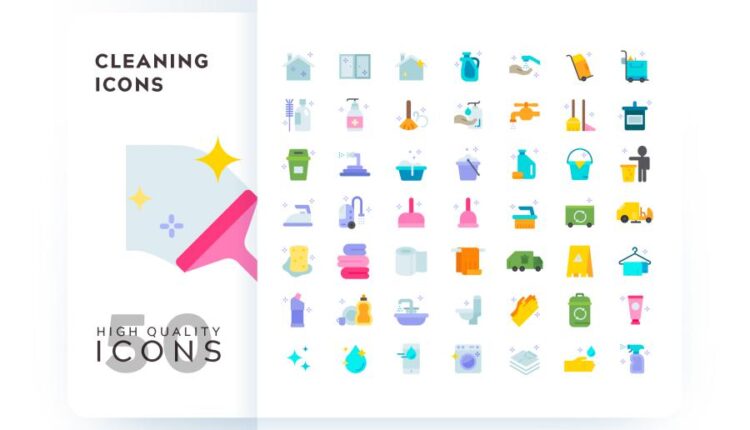 مجموعه آیکون های خطی و فلت رنگی با موضوعات مختلف   Icons Pack