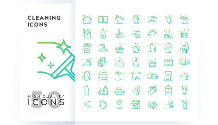 مجموعه آیکون های خطی و فلت رنگی با موضوعات مختلف   Icons Pack