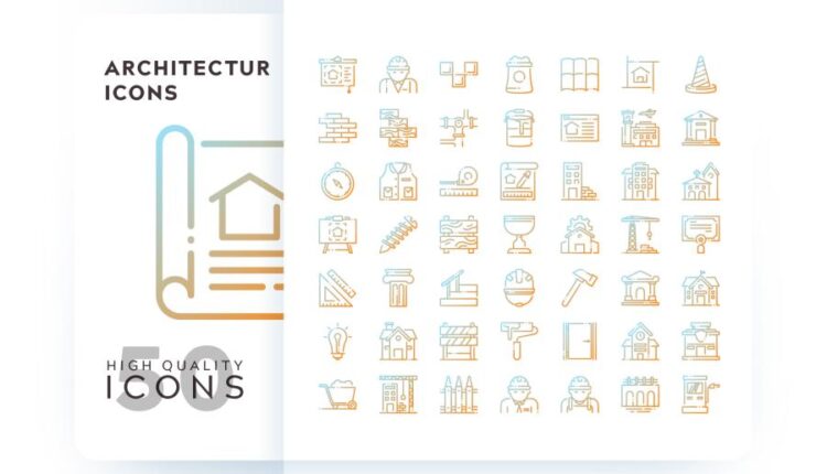 مجموعه آیکون های خطی و فلت رنگی با موضوعات مختلف   Icons Pack