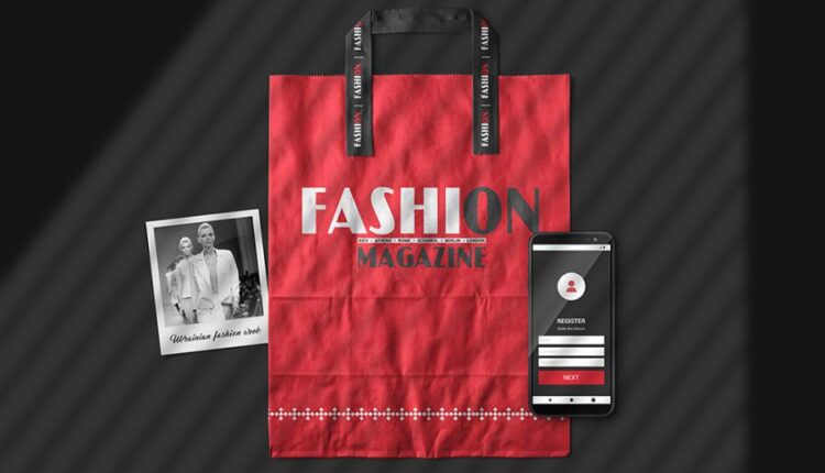 موکاپ مجله با اندازه آ4   A4 Magazine Scene Mockup