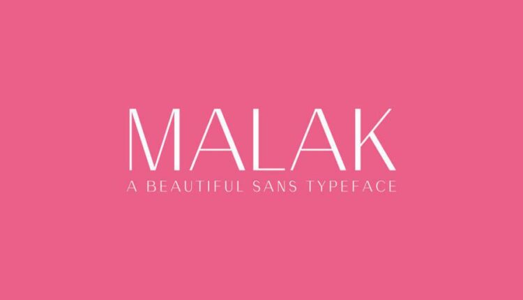 فونت انگلیسی سنس سریف مالاک   Malak Sans Serif Typeface