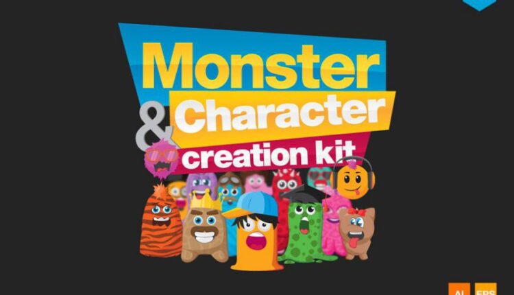 وکتور کارکتر های هیولایی انیمیشن   Monster and Character