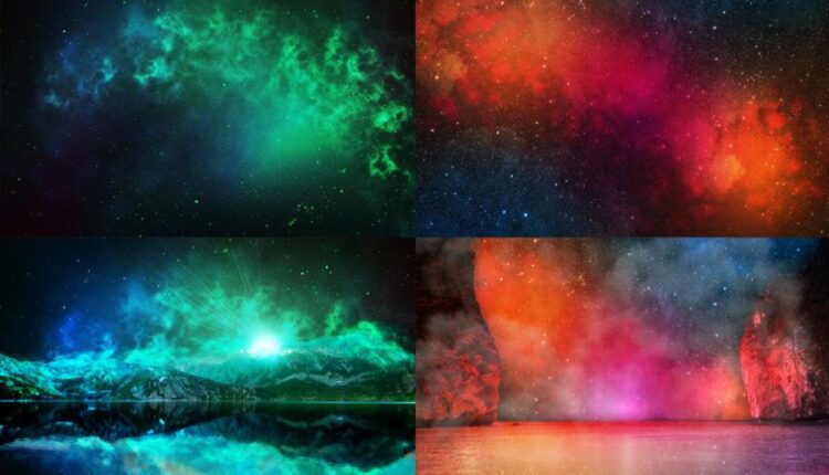 پس زمینه های فضایی و آسمان شب   Space Background