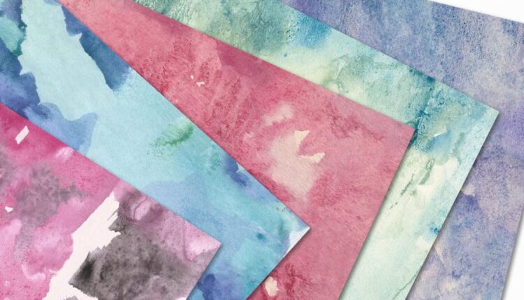 تکسچر های آبرنگی انتزاعی   Seamless Watercolor Textures