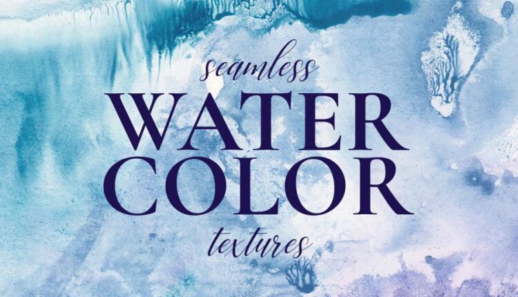 تکسچر های آبرنگی انتزاعی   Seamless Watercolor Textures