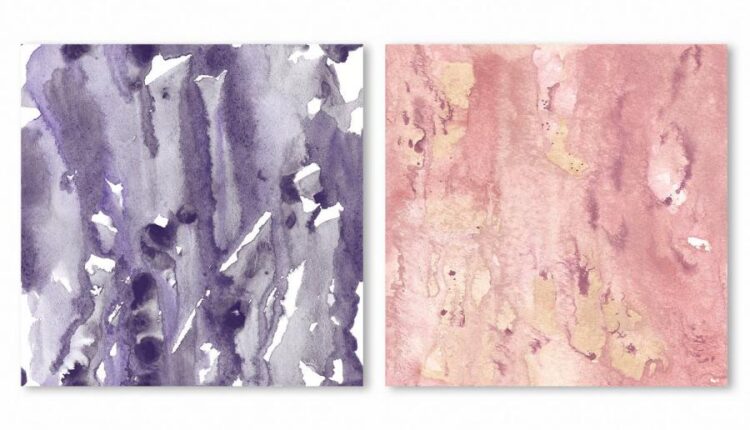 تکسچر های آبرنگی انتزاعی   Seamless Watercolor Textures