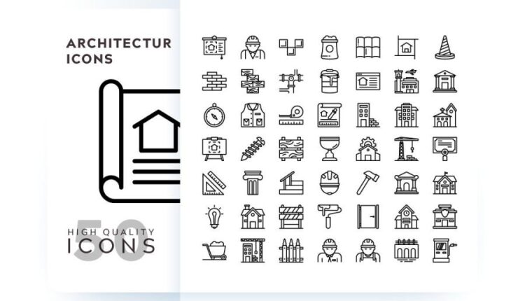 مجموعه آیکون های خطی و فلت رنگی با موضوعات مختلف   Icons Pack