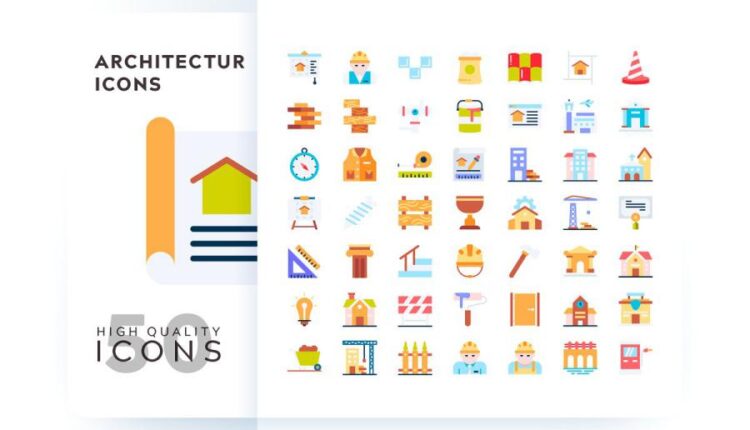 مجموعه آیکون های خطی و فلت رنگی با موضوعات مختلف   Icons Pack