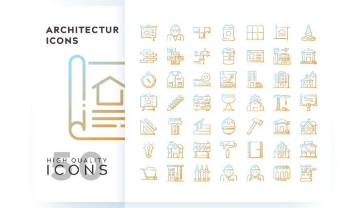 مجموعه آیکون های خطی و فلت رنگی با موضوعات مختلف   Icons Pack