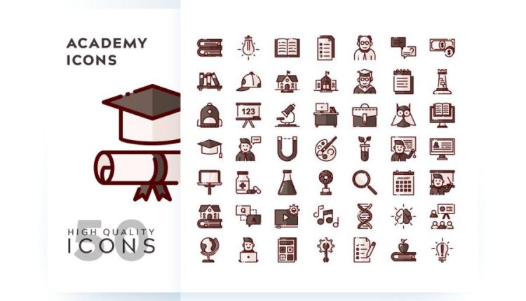 مجموعه آیکون های خطی و فلت رنگی با موضوعات مختلف   Icons Pack