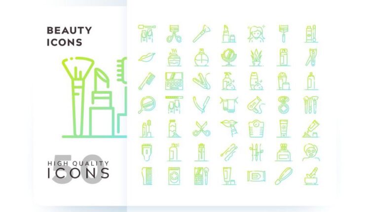 مجموعه آیکون های خطی و فلت رنگی با موضوعات مختلف   Icons Pack