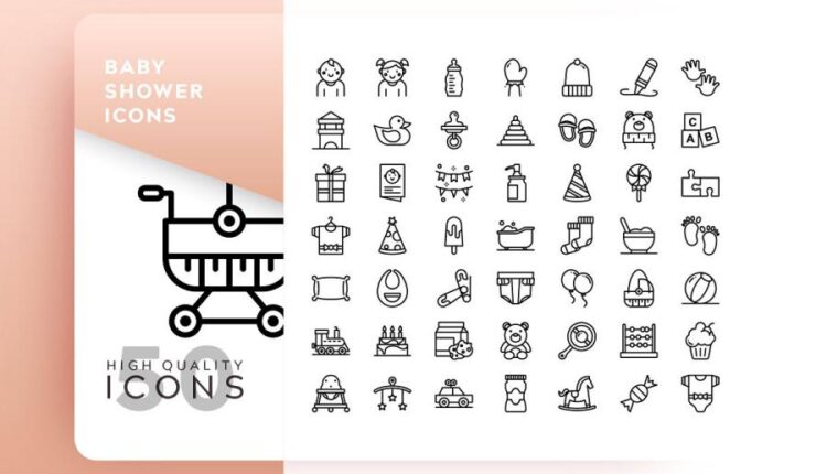 مجموعه آیکون های خطی و فلت رنگی با موضوعات مختلف   Icons Pack