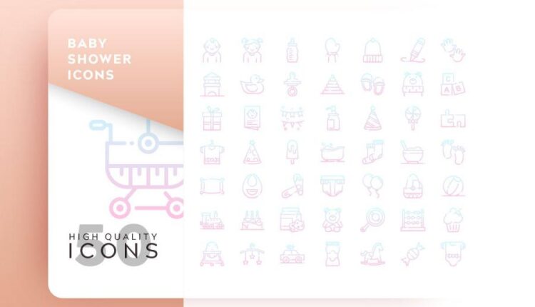 مجموعه آیکون های خطی و فلت رنگی با موضوعات مختلف   Icons Pack