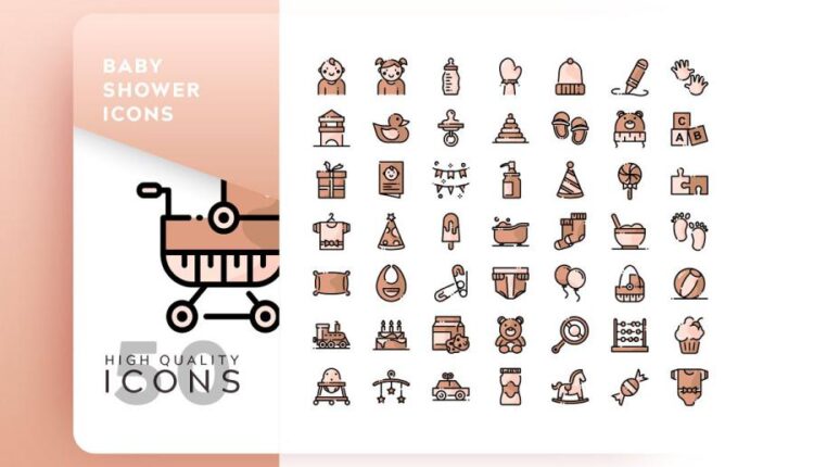 مجموعه آیکون های خطی و فلت رنگی با موضوعات مختلف   Icons Pack