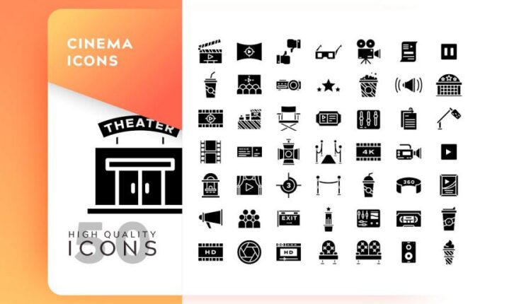 مجموعه آیکون های خطی و فلت رنگی با موضوعات مختلف   Icons Pack