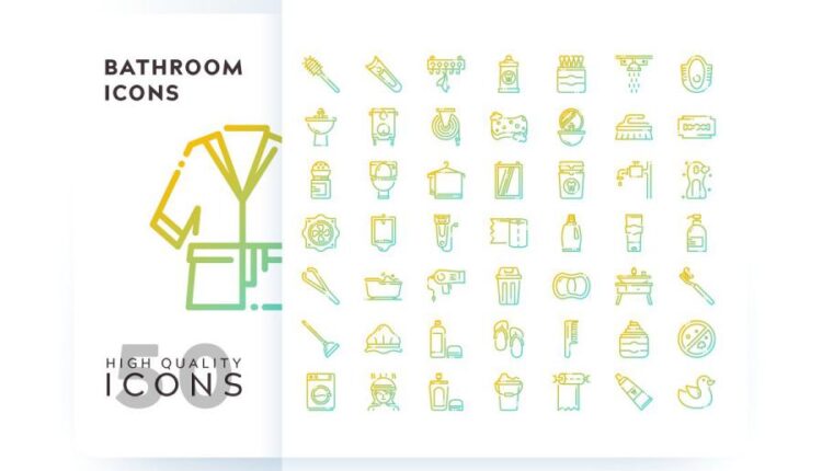 مجموعه آیکون های خطی و فلت رنگی با موضوعات مختلف   Icons Pack