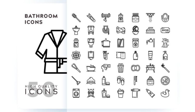 مجموعه آیکون های خطی و فلت رنگی با موضوعات مختلف   Icons Pack