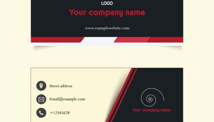 فایل لایه باز کارت ویزیت به صورت وکتور   Business Card Design