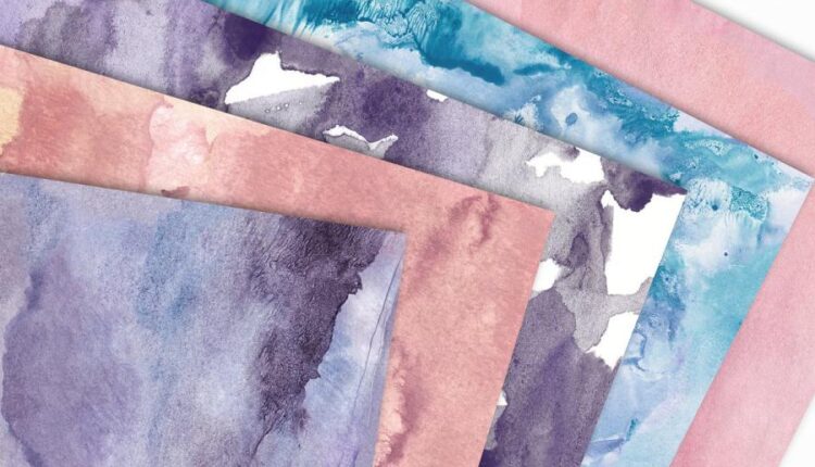 تکسچر های آبرنگی انتزاعی   Seamless Watercolor Textures
