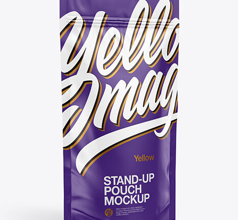 موکاپ بسته بندی ایستاده باکس پوچ   Stand Up Pouch Mockup
