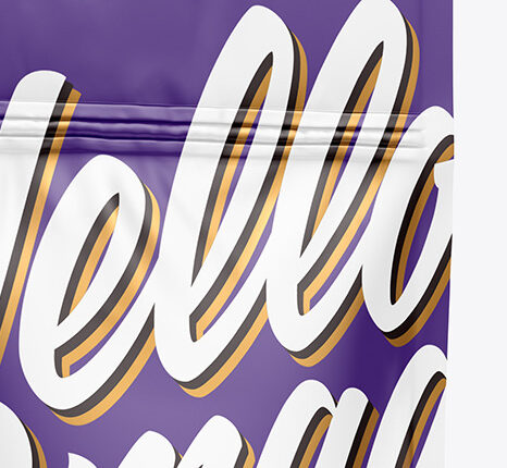 موکاپ بسته بندی ایستاده باکس پوچ   Stand Up Pouch Mockup