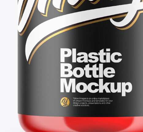 موکاپ بسته بندی مایع دستشویی   Bottle with Pump Mockup