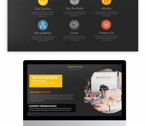 قالب آماده پاورپوینت با زمینه مشکی   Done Powerpoint