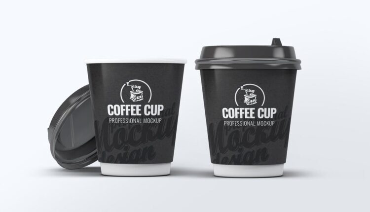 موکاپ لیوان قهوه   Coffee Cup Mock Up V.2