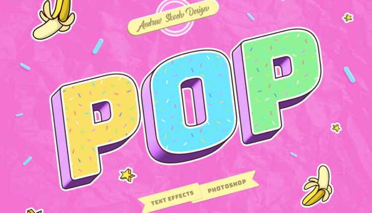 افکت نوشته به سبک پاپ آرت   Pop Art Text Effects