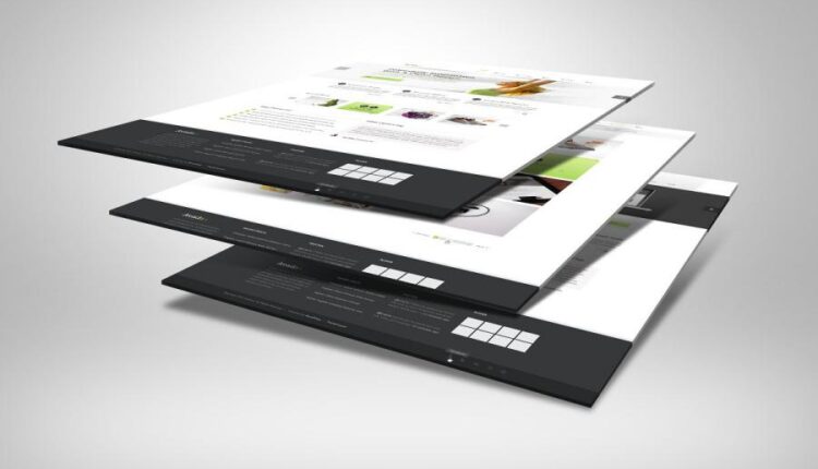 موکاپ سه بعدی وب سایت   3D Web Presentation Mockup