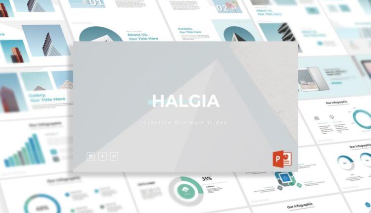 قالب آماده اسلاید پاورپوینت هالگیا   Halgia Powerpoint Templates