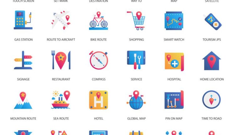 آیکون های وکتوری تجاری   gradient business icons