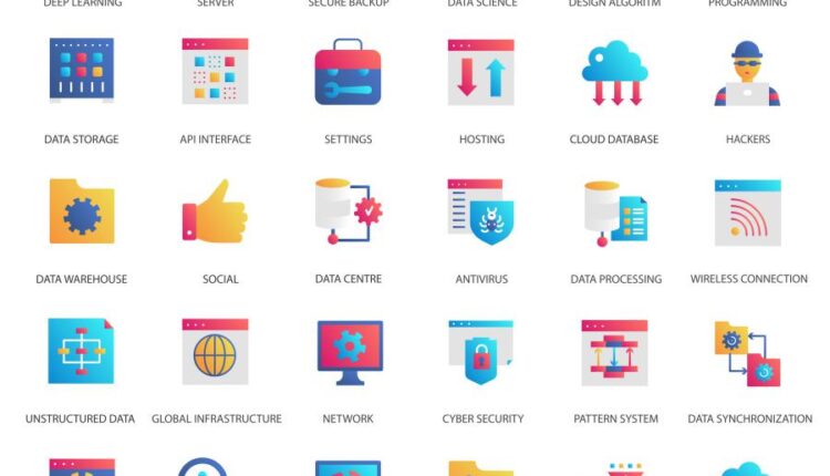 آیکون های وکتوری تجاری   gradient business icons