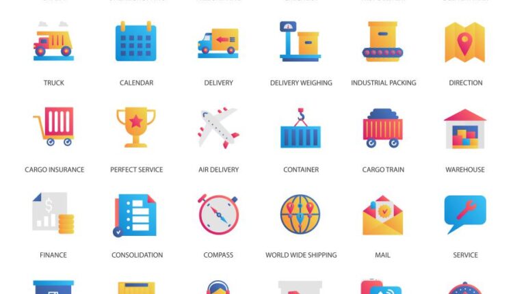 آیکون های وکتوری تجاری   gradient business icons