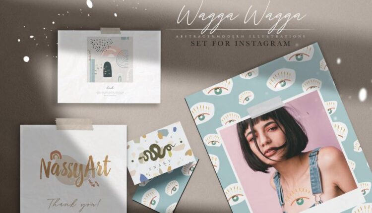 مجموعه طرح وکتور و تصاویر کلیپ آرت   Wagga Wagga Collection