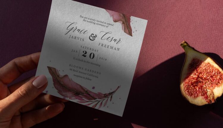 موکاپ کارت عروسی شیک و زیبا   Wedding Day Mock Up