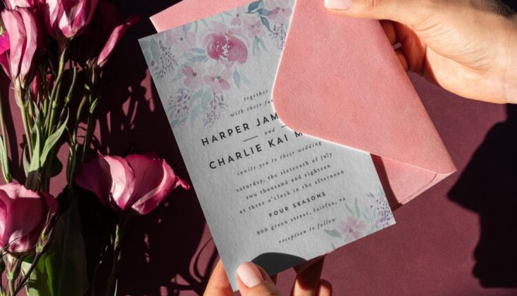 موکاپ کارت عروسی شیک و زیبا   Wedding Day Mock Up