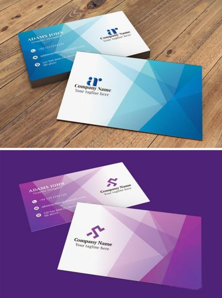طرح لایه باز کارت ویزیت تجاری Business Card