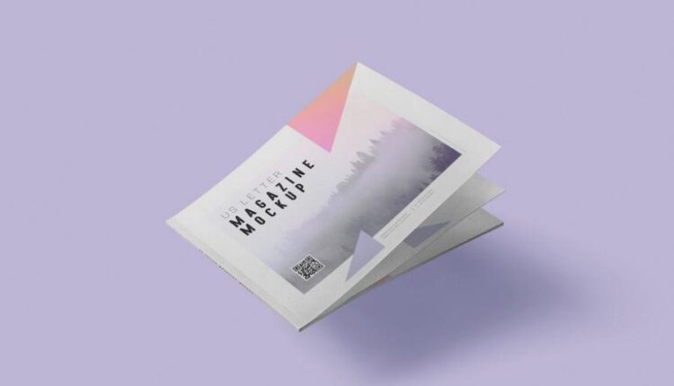 موکاپ مجله در زاویه های متنوع   Magazine Mockup