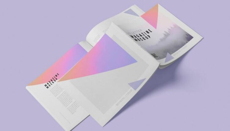 موکاپ مجله در زاویه های متنوع   Magazine Mockup