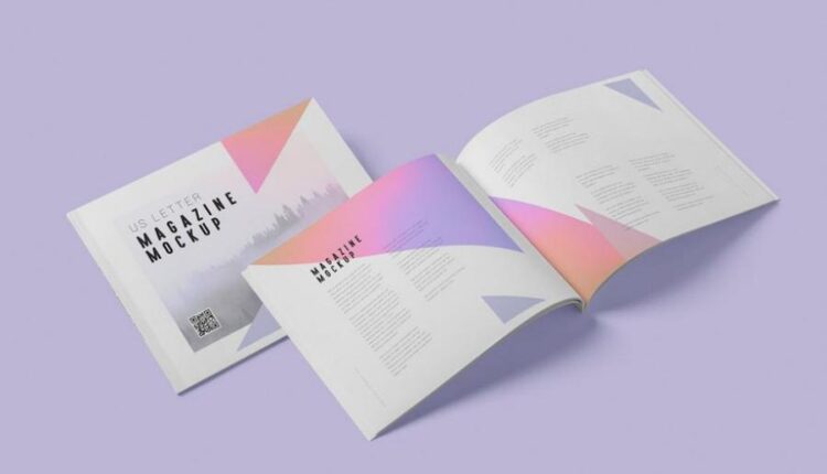 موکاپ مجله در زاویه های متنوع   Magazine Mockup