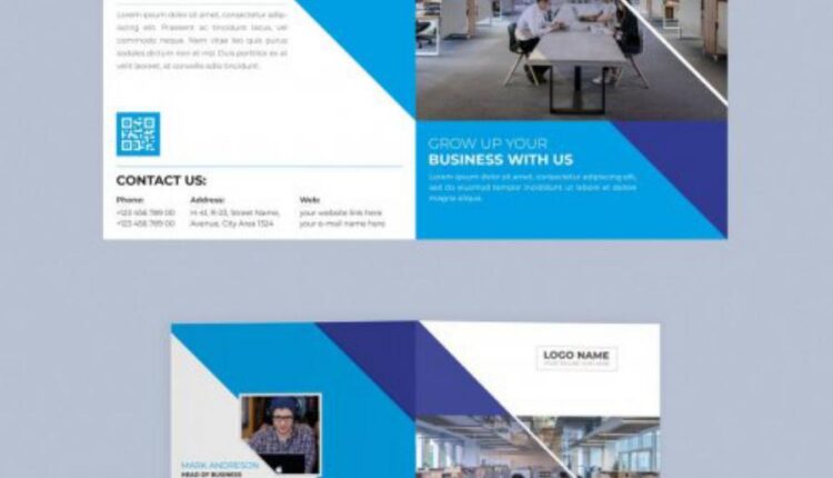 طرح لایه باز بروشور شرکتی   Business Bifold Brochure 5