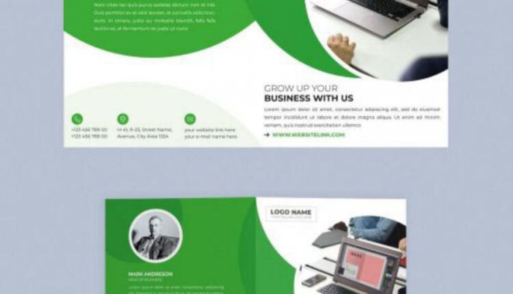 فایل لایه باز بروشور شرکتی   Business Bifold Brochure 7