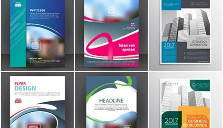 فایل لایه باز کاتالوگ و دفترچه های تبلیغاتی   Brochure design vector