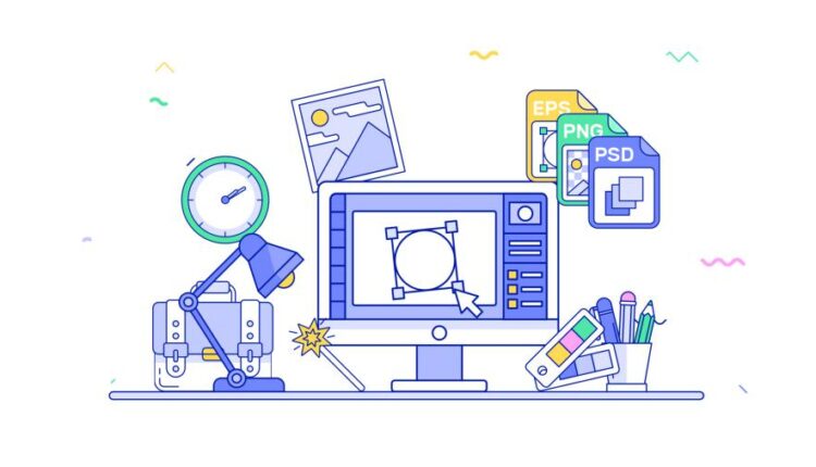 70 طرح لایه باز مفهومی بصورت فلت   Explainer Graphics Toolkit