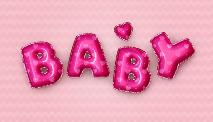 فایل لایه باز افکت بادکنک فویلی نوشته و اشکال   Foil Balloon